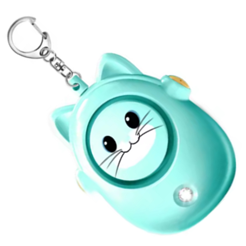 Personal Alarm Keychain - GROCE-Cute Cat Personal Alarm, Women's Anti-Wolf