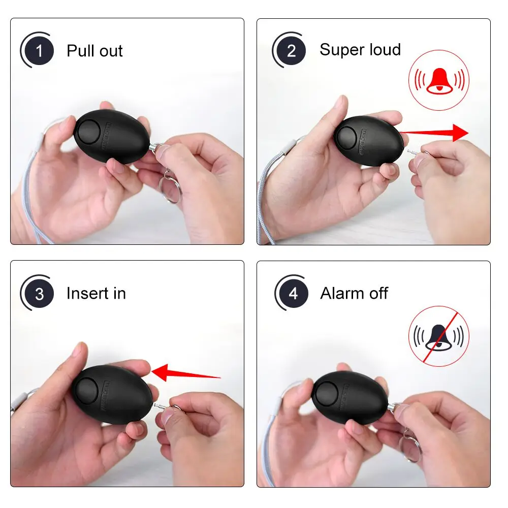 Cheap Self Defense Alarm 120dB - Personal Alarm Keychain 评论和价格