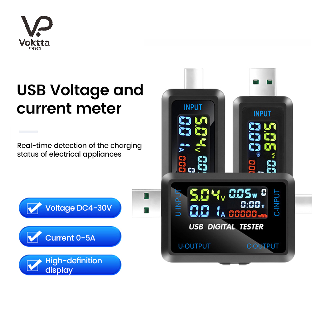 USB Tester 10 in 1 DC Digital  - Co Detector Plug 评论和价格
