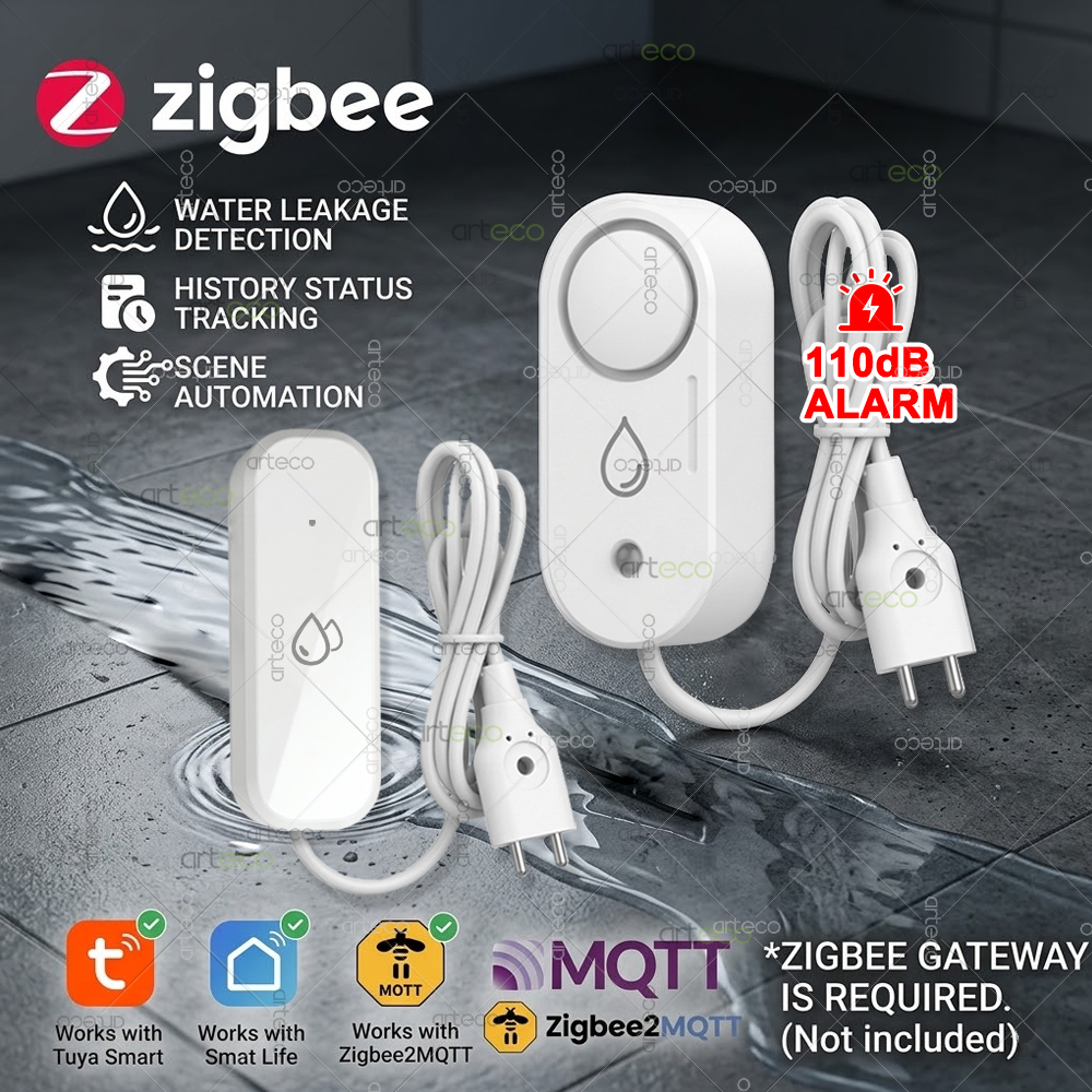 Zigbee Water Leak Sensor Flood - Water Alarm Sensor 评论和价格