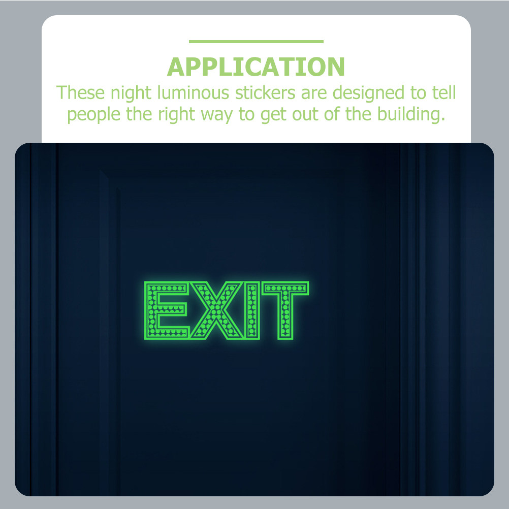 3Pcs Exit Signs Glow in The Da - Emergency Exit Sign 评论和价格