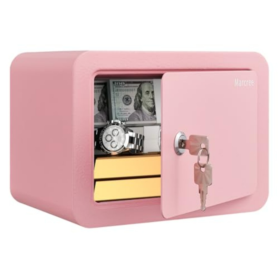 0.23 Cubic Small Safe Box for  - Lockbox Key Secure 评论和价格