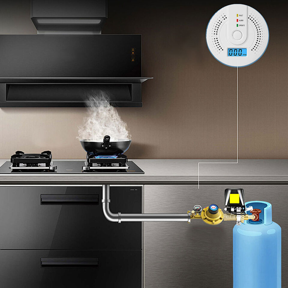 Digital Carbon Monoxide Detect - Smoke Detector Interconnected 评论和价格