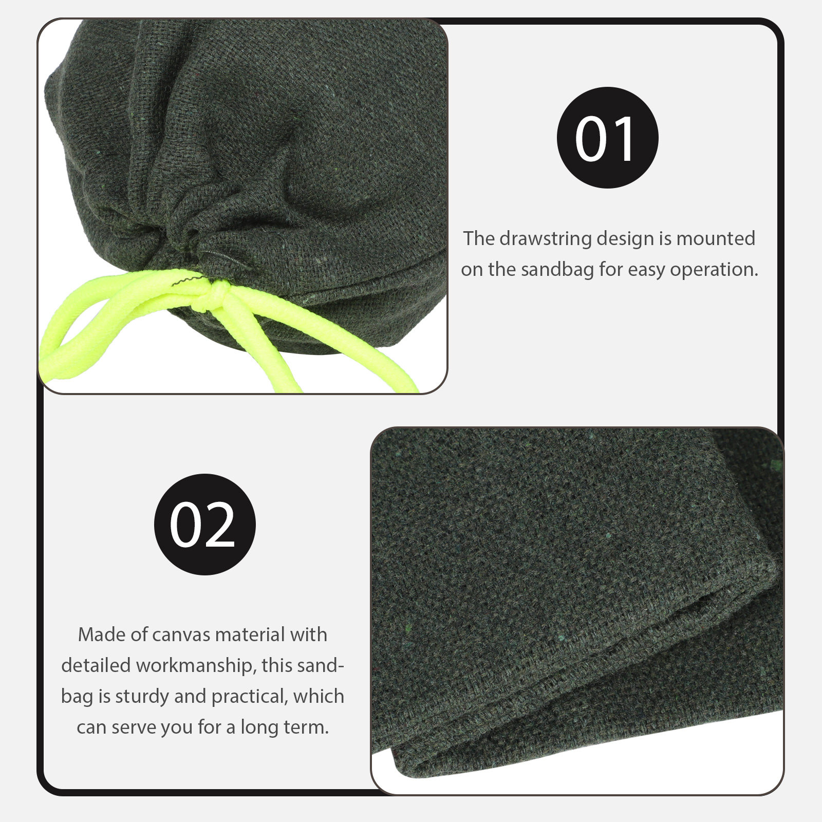 2Pcs Sturdy Drawstring Sandbag - Flood Barrier Bag 评论和价格