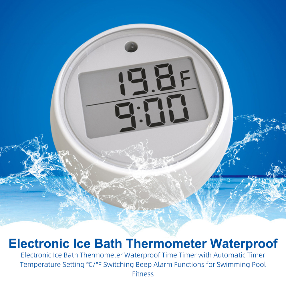 1PC Ice Bath Thermometer with  - Pool Alarm Float 评论和价格