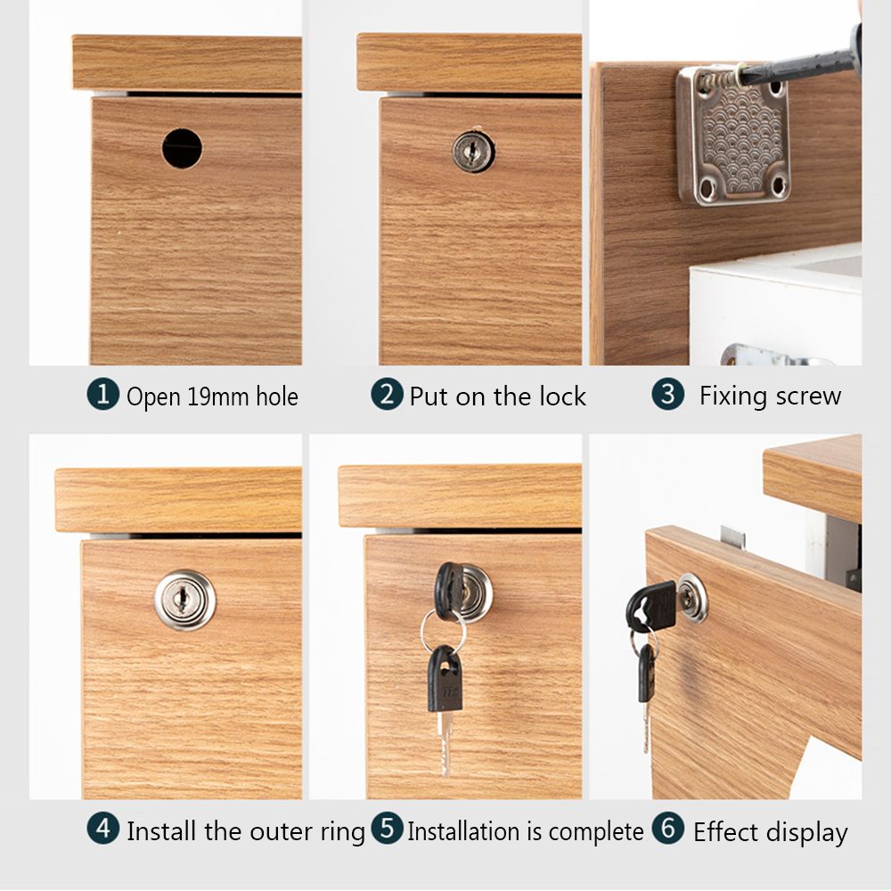 Zinc Alloy Drawer Lock Burglar - Medicine Cabinet Lock 评论和价格