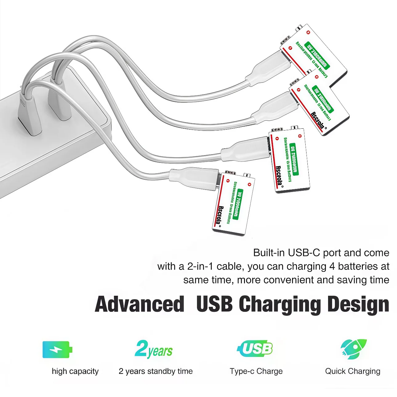 Type-C Rechargeable 9V Lithium - Smoke Detector Interconnected 评论和价格