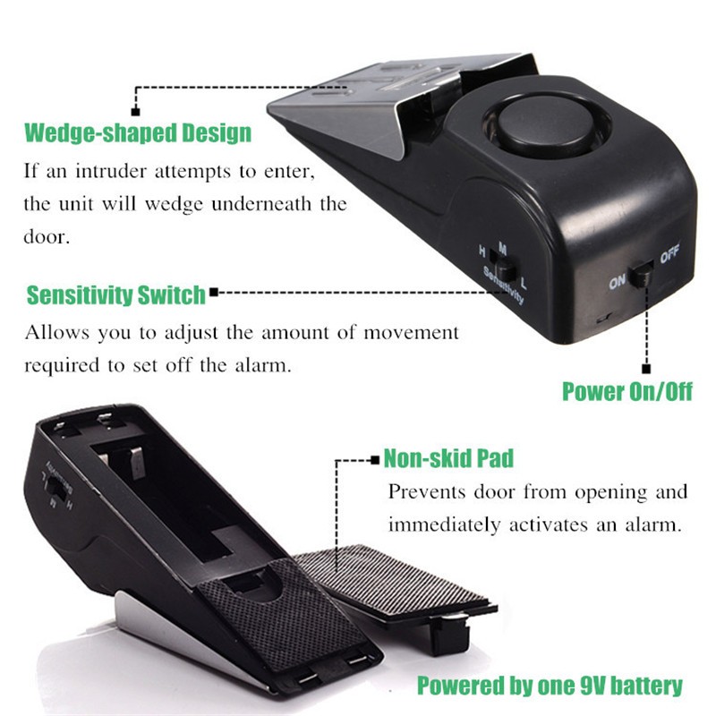 KERUI 125DB Anti-theft Burglar - Door Stop Alarm 评论和价格