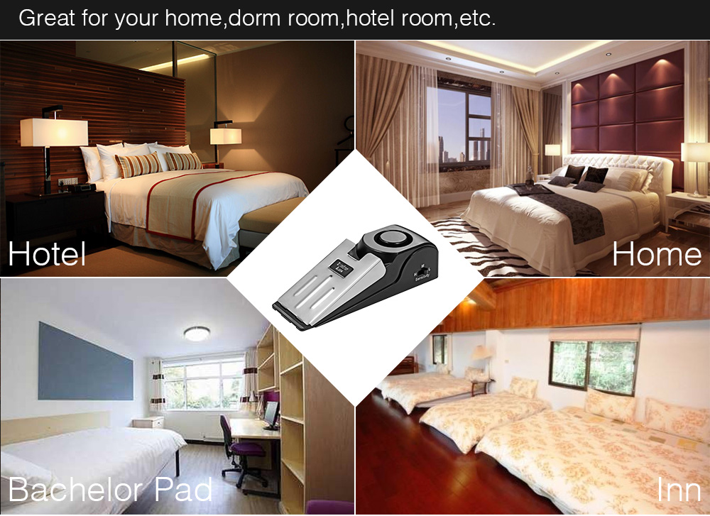 KERUI 125DB Anti-theft Burglar - Door Stop Alarm 评论和价格
