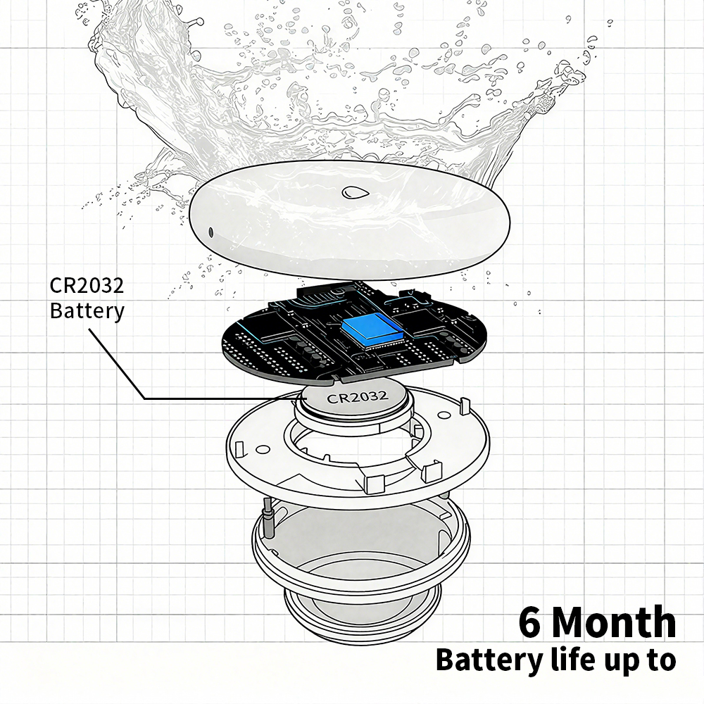 Tuya Zigbee Leakage Sensor LED - Water Alarm Sensor 评论和价格