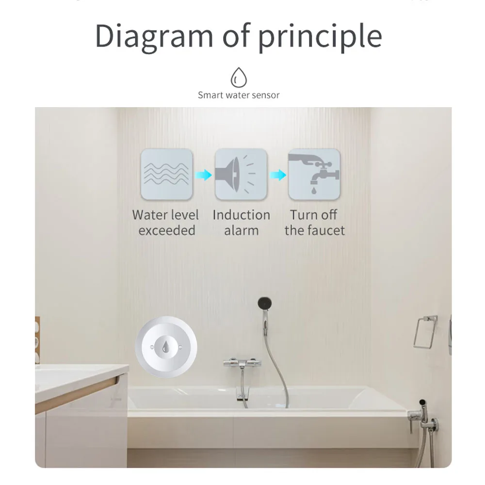 Haozee Tuya Smart ZigBee3.0 Sm - Water Alarm Sensor 评论和价格