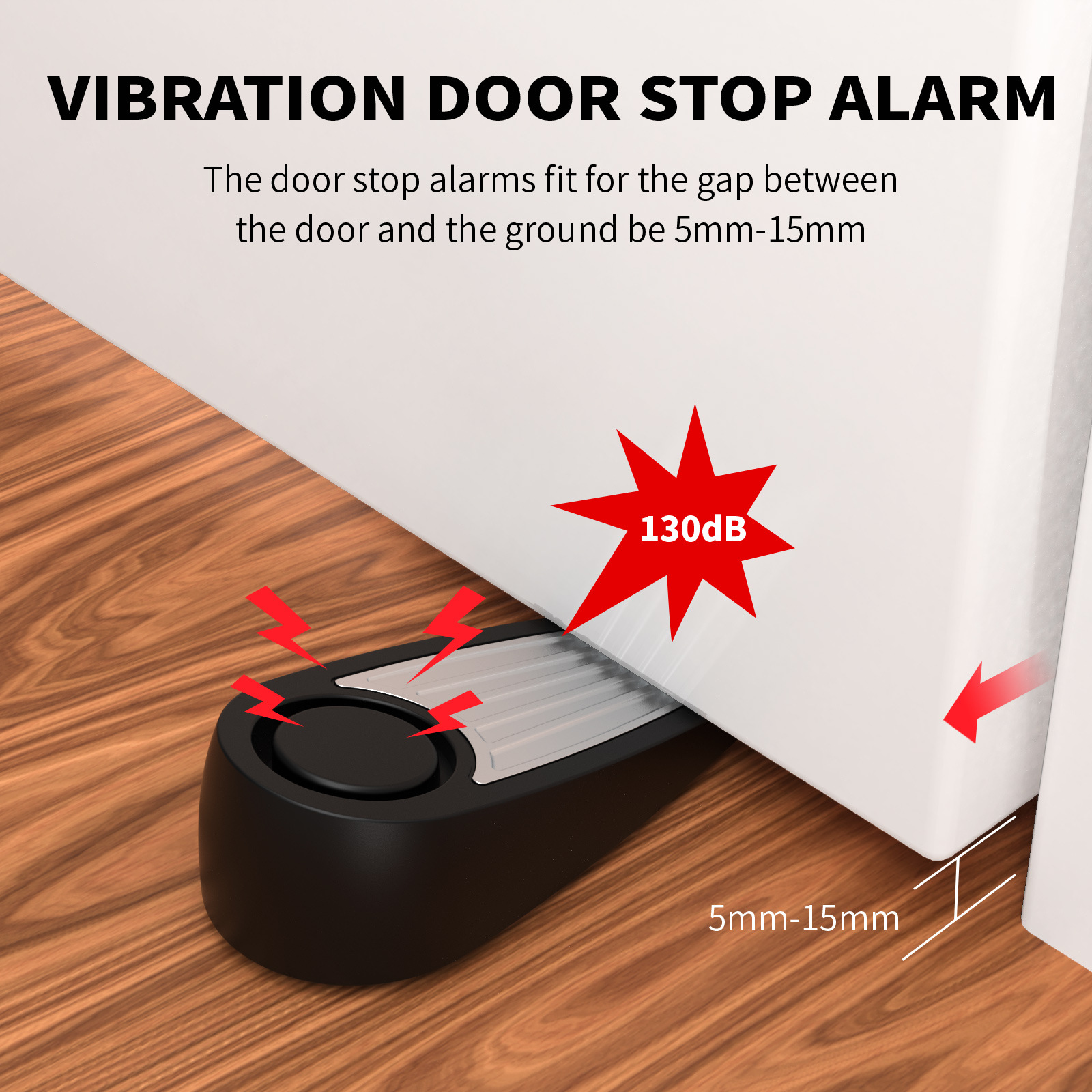 Wireless 130dB Door Stop Alarm - Door Stop Alarm 评论和价格