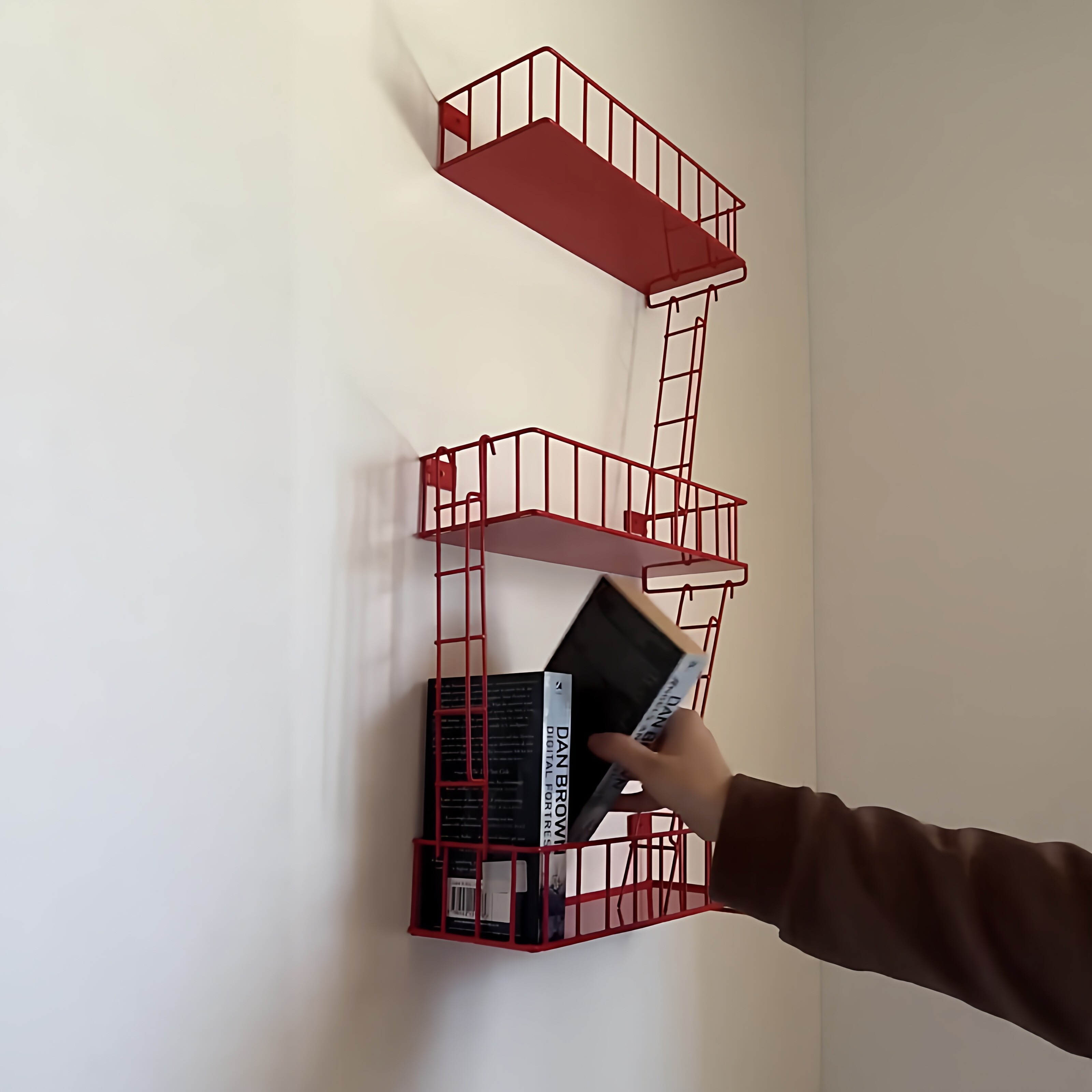 Fire Escape Wall Shelf, 3-Tier - Fire Escape Ladder 评论和价格