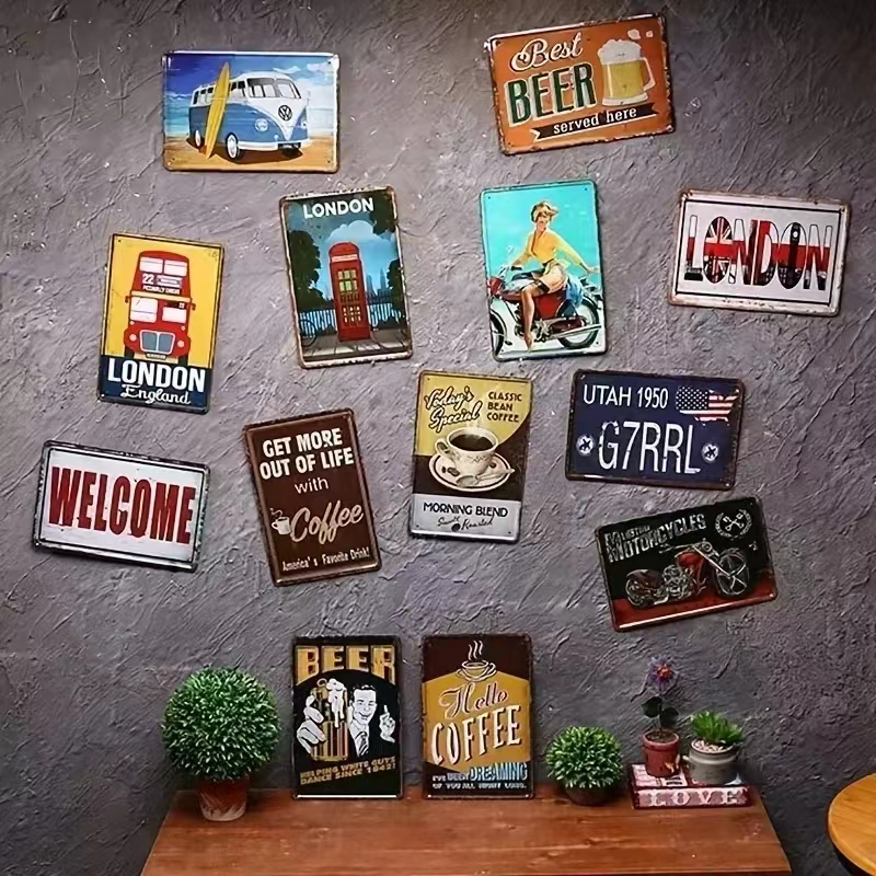 （2D Tin painting）Vintage Metal - Emergency Exit Sign 评论和价格