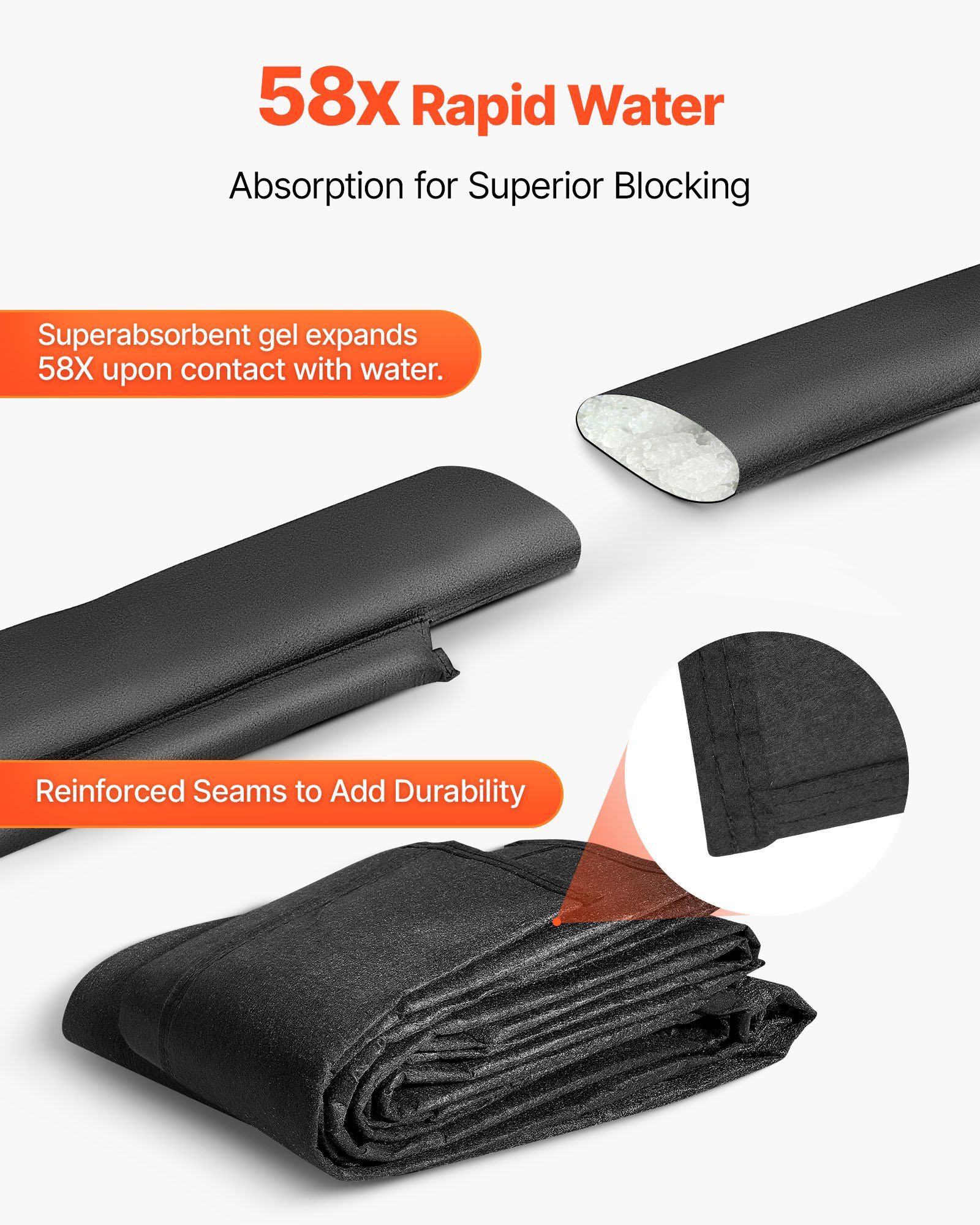 Flood Barrier, 8 Pack, 1.6 x 1 - Flood Barrier Bag 评论和价格