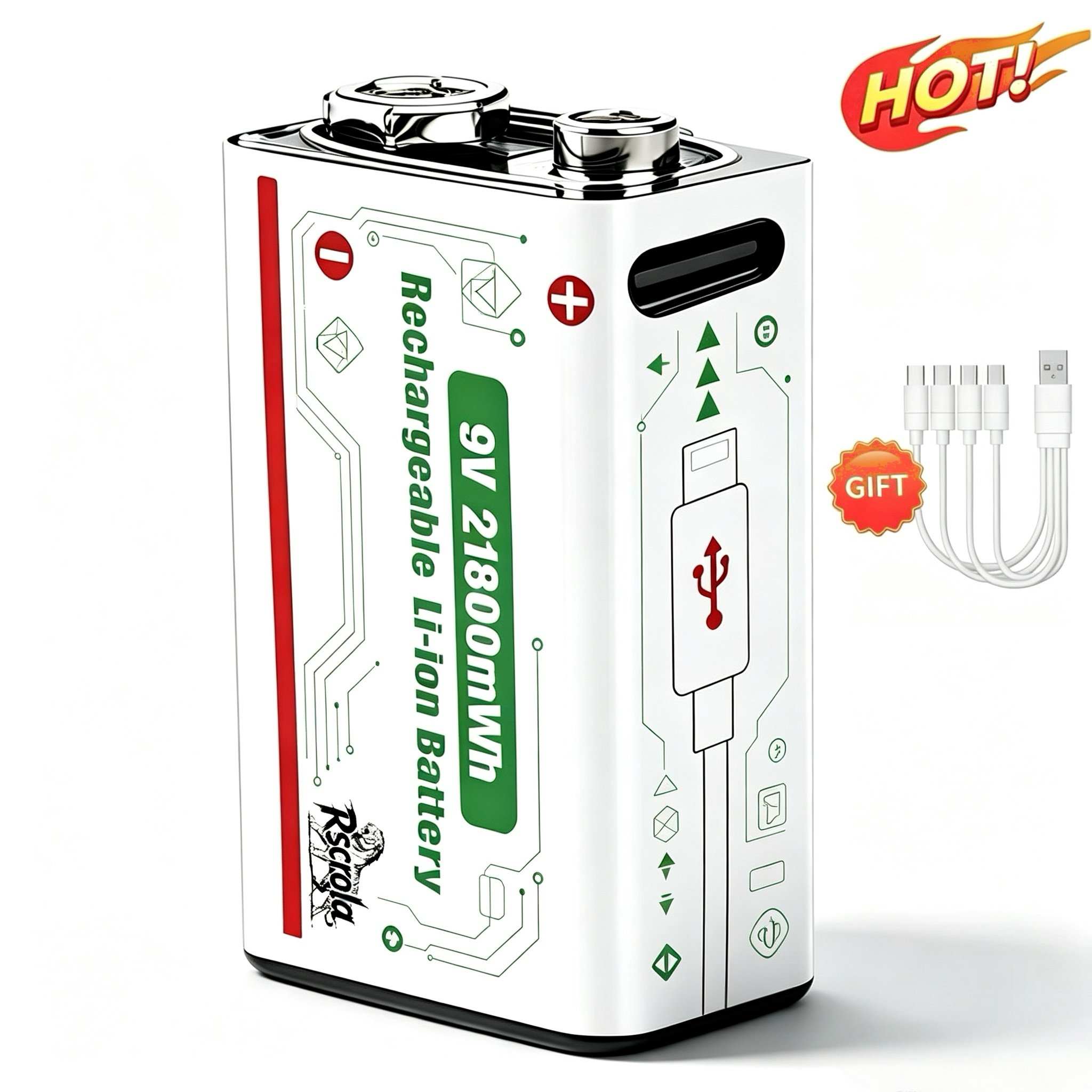 9V 21800mWh Rechargeable Lithi - Smoke Detector Interconnected 评论和价格