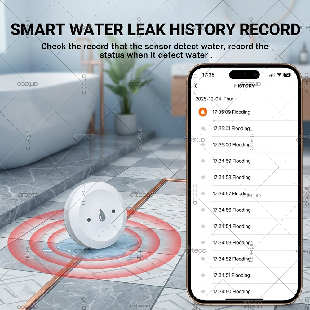 Zigbee Water Leak Sensor Smart - Water Alarm Sensor 评论和价格