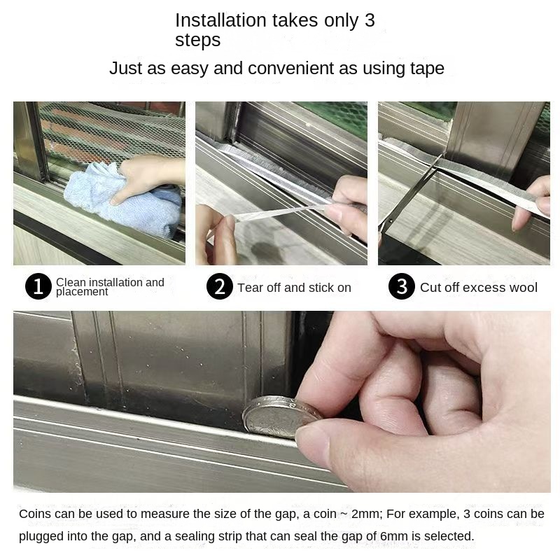 3Meters Brush Strip Self Adhes - Window Lock Bar 评论和价格