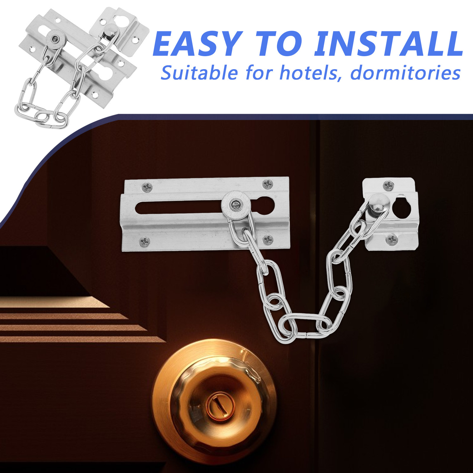 Stainless Steel Door Chain Loc - Security Chain Door 评论和价格