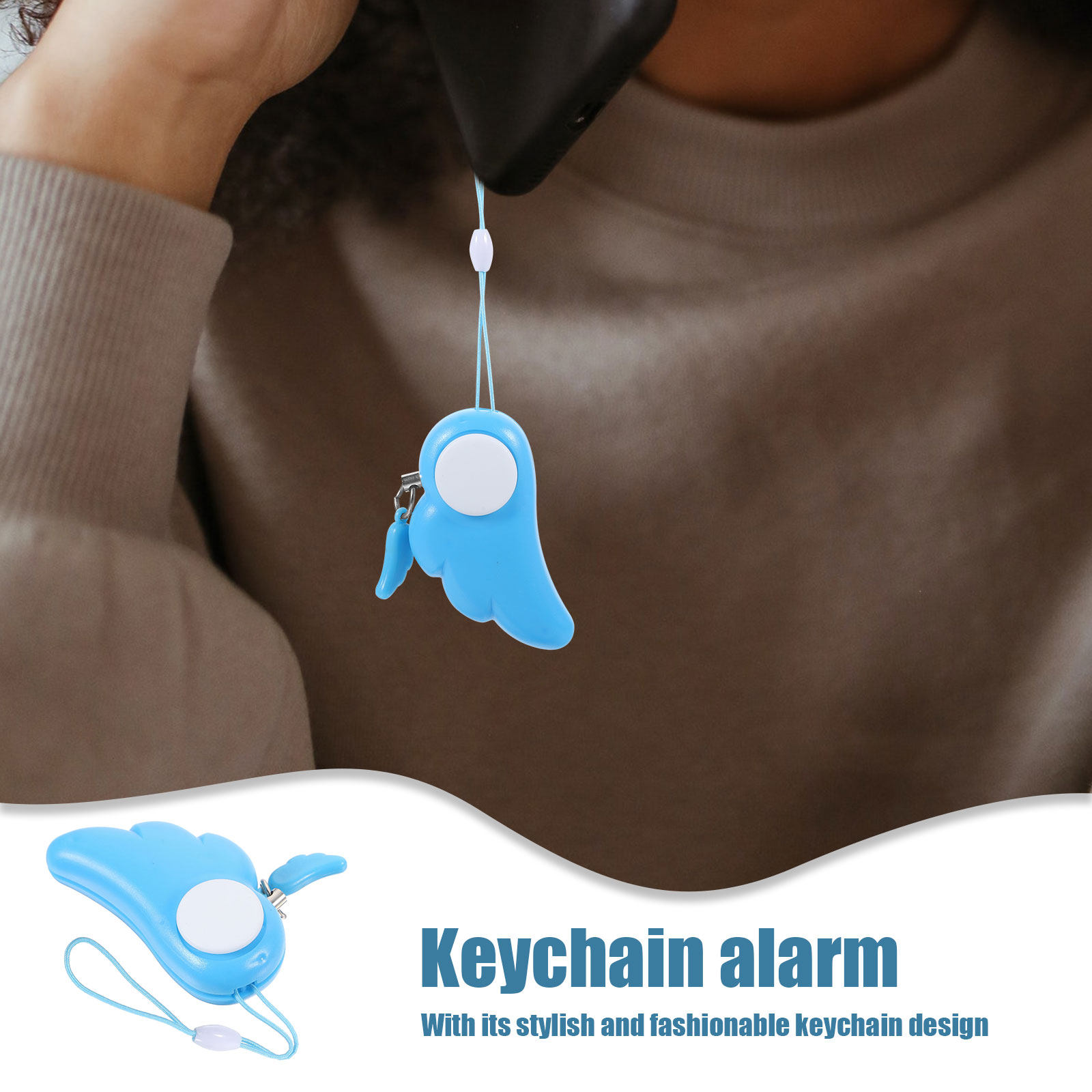 Personal Alarm Keychain 130Db  - Personal Alarm Keychain 评论和价格
