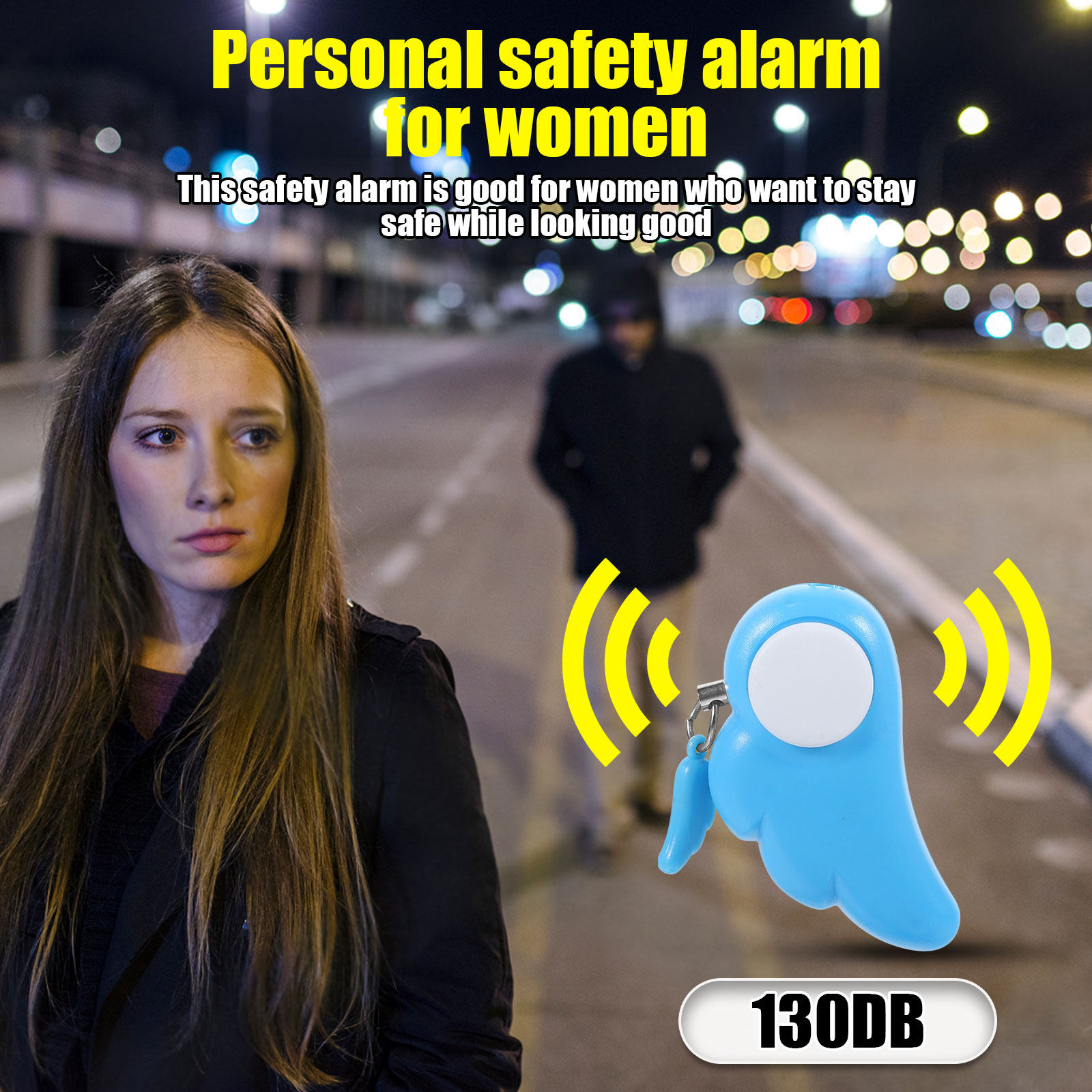 Personal Alarm Keychain 130Db  - Personal Alarm Keychain 评论和价格