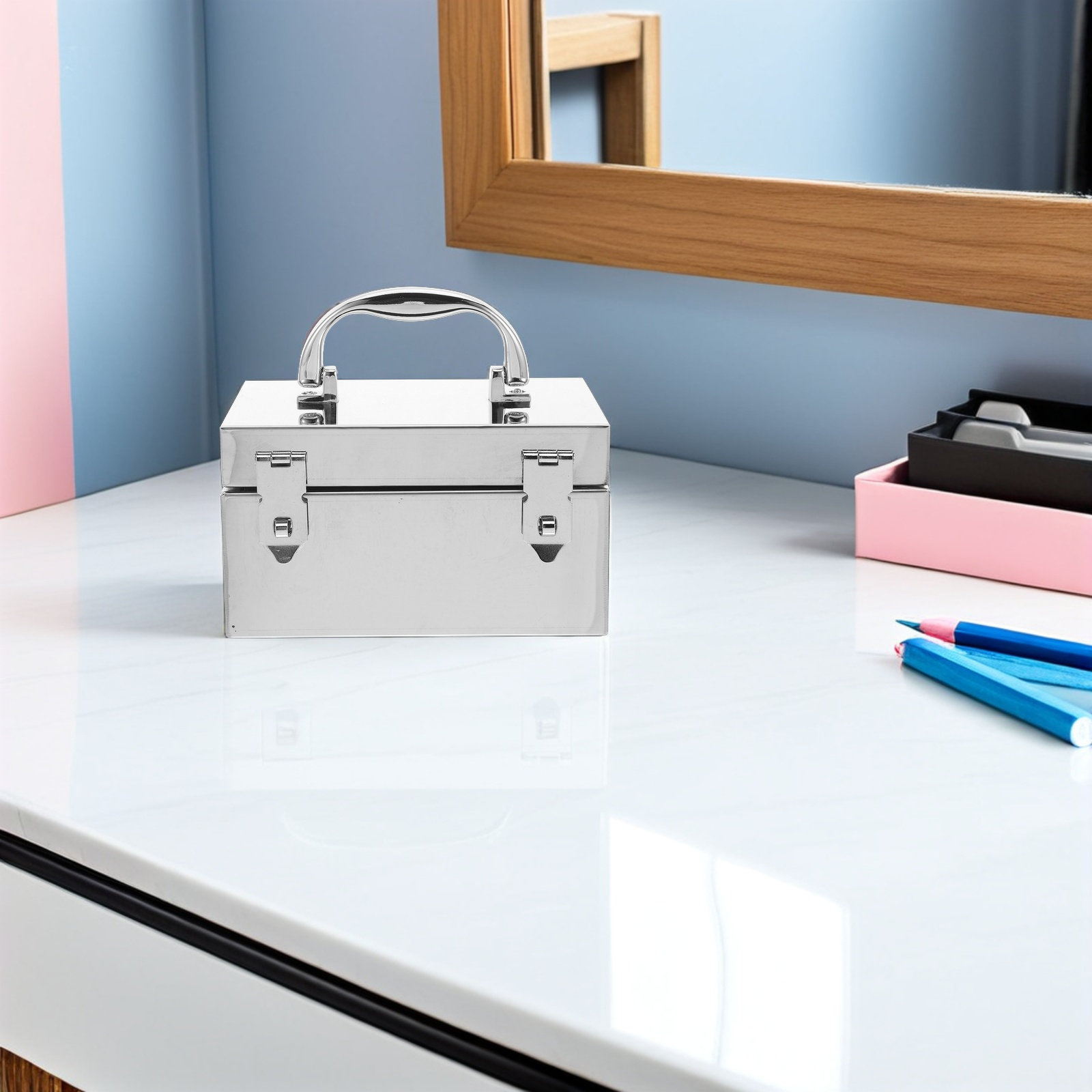 Stainless Steel Lockable Cash  - Lockbox Key Secure 评论和价格