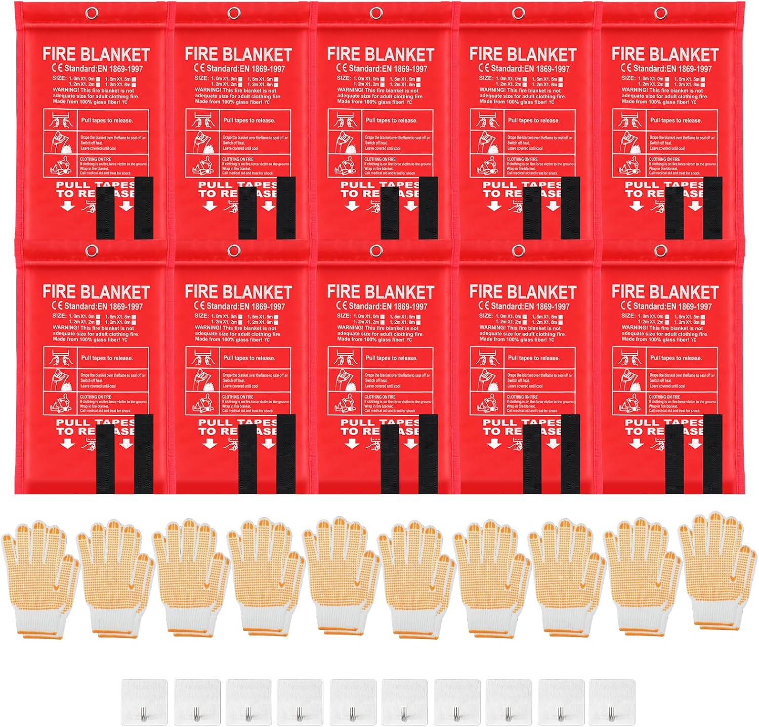 30 Pcs Fire Blankets 40x40 Inc - Fire Blanket Kitchen 评论和价格