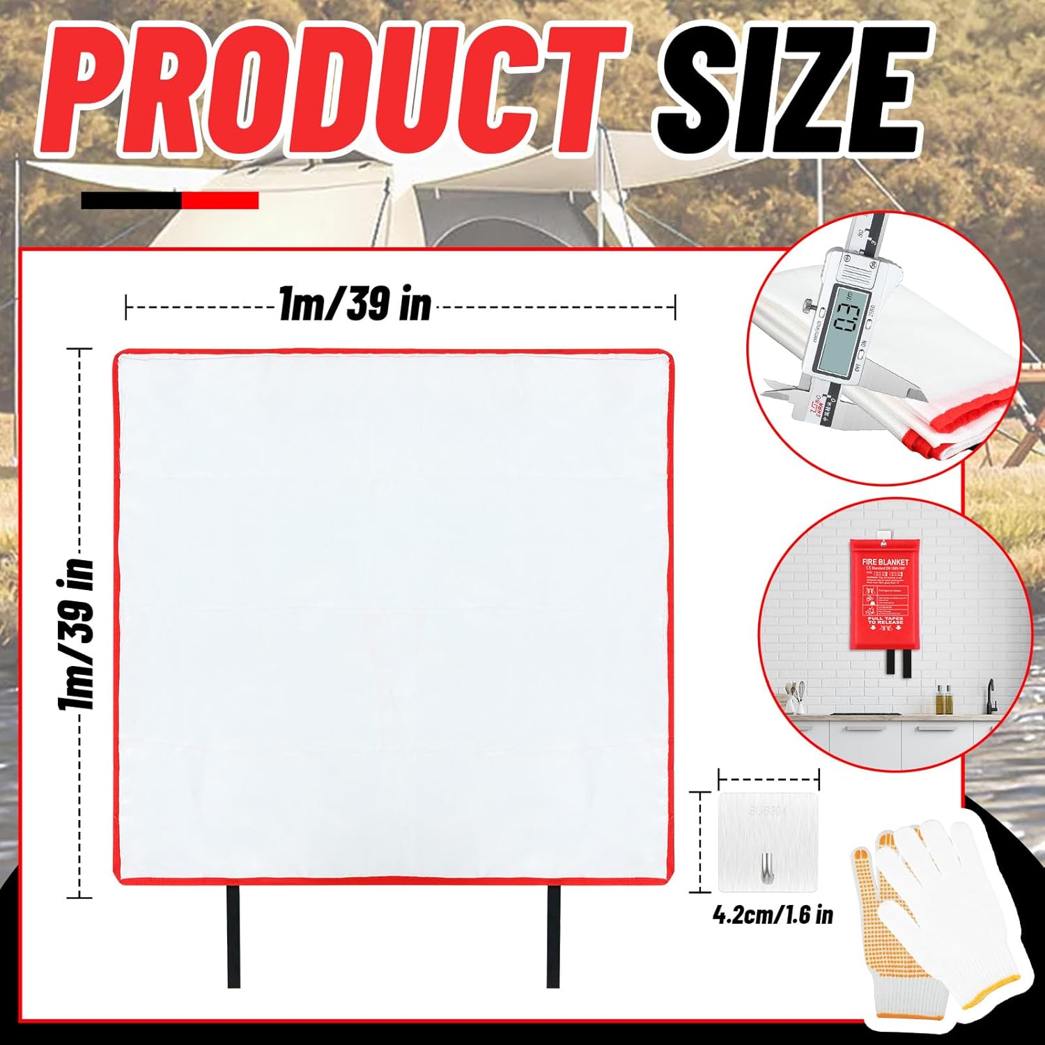 30 Pcs Fire Blankets 40x40 Inc - Fire Blanket Kitchen 评论和价格