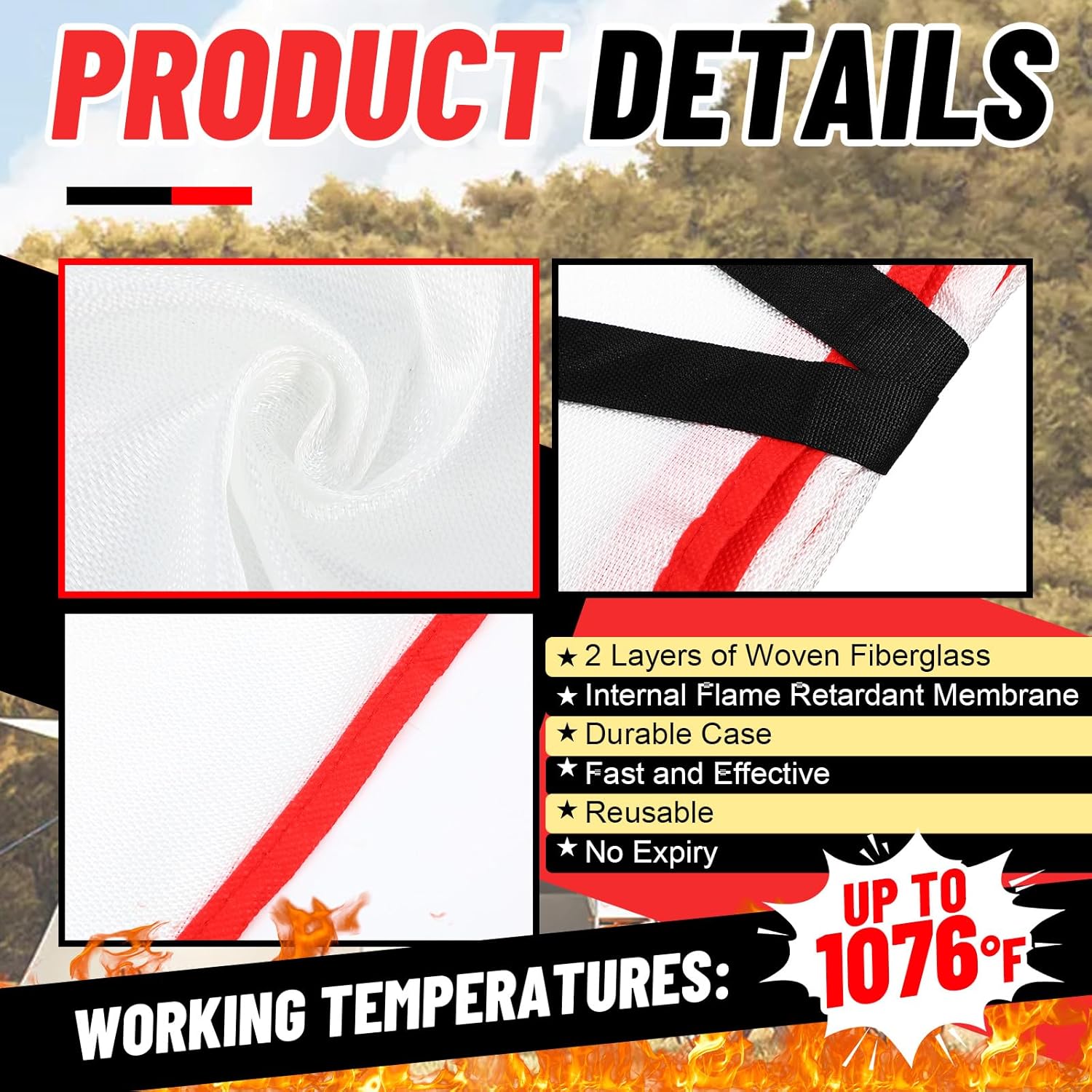 30 Pcs Fire Blankets 40x40 Inc - Fire Blanket Kitchen 评论和价格