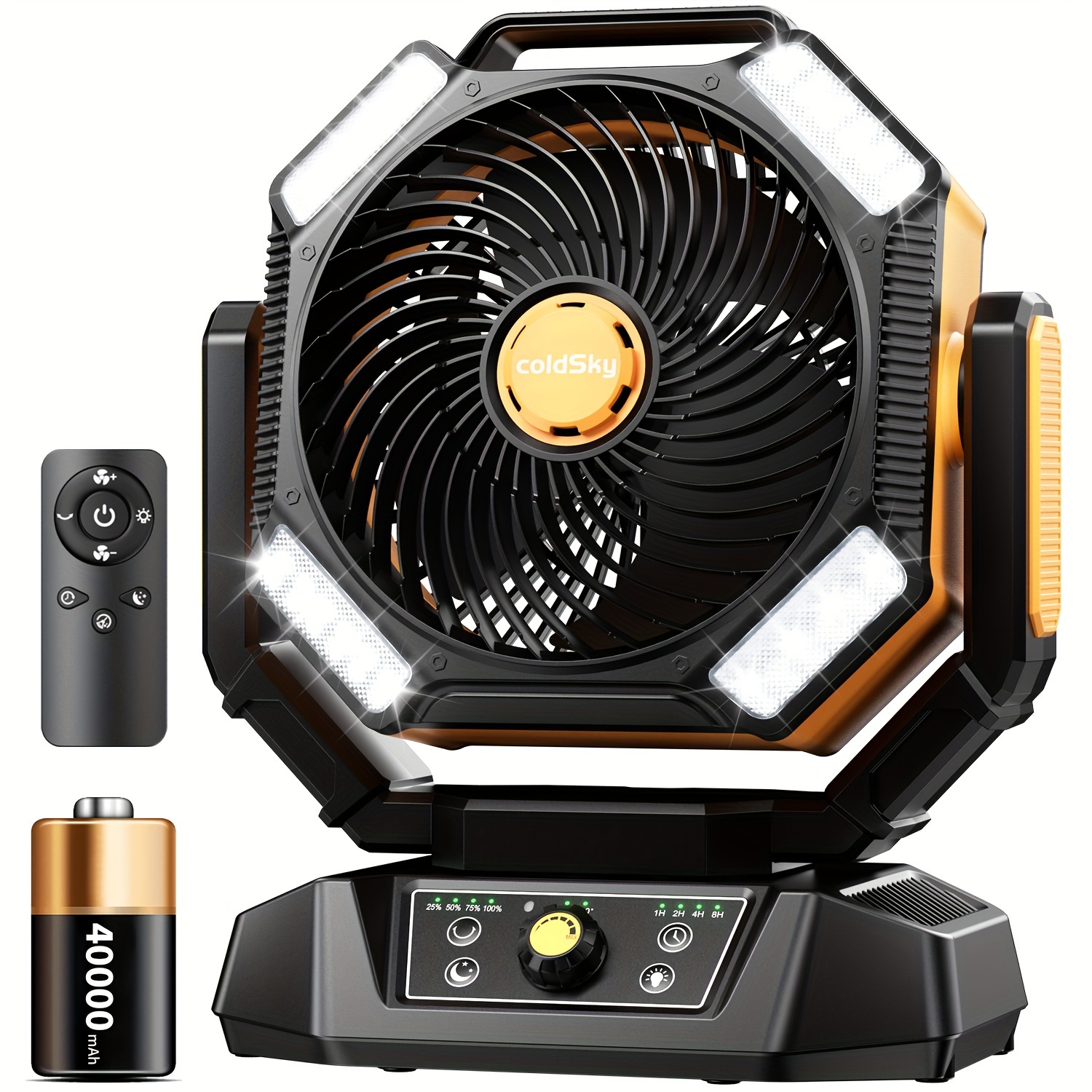 coldSky  Camping Fan, Battery  - Power Outage Light 评论和价格