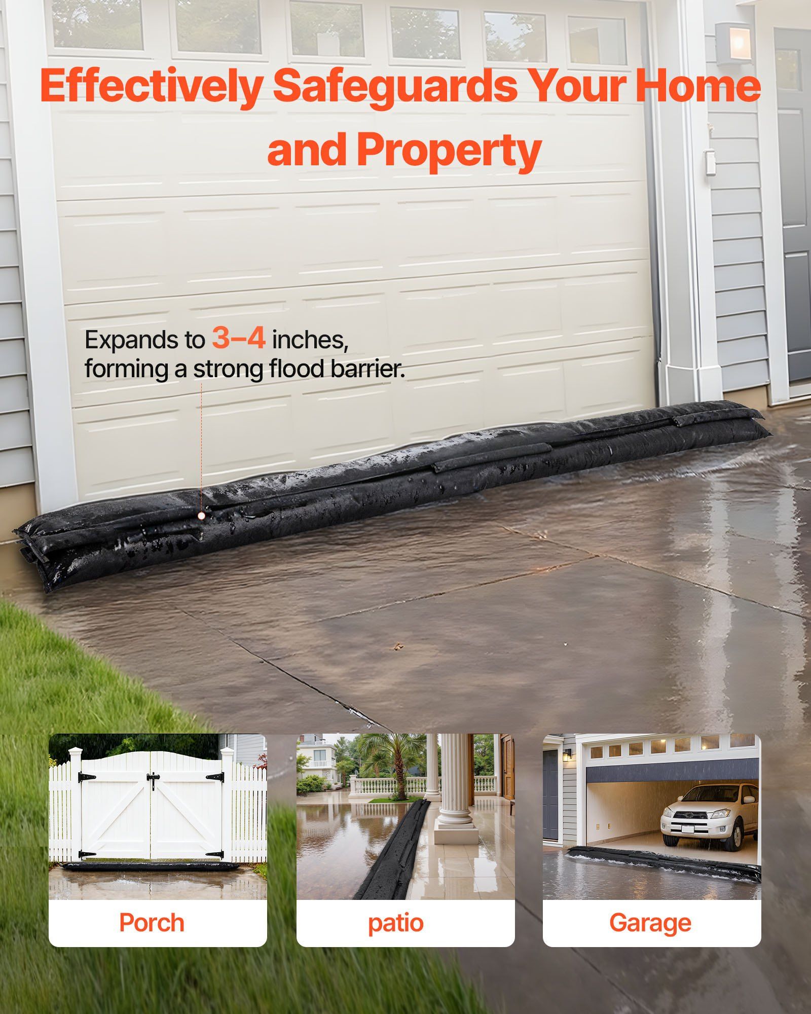 Flood Barrier, 8 Pack, 10 x 0. - Flood Barrier Bag 评论和价格