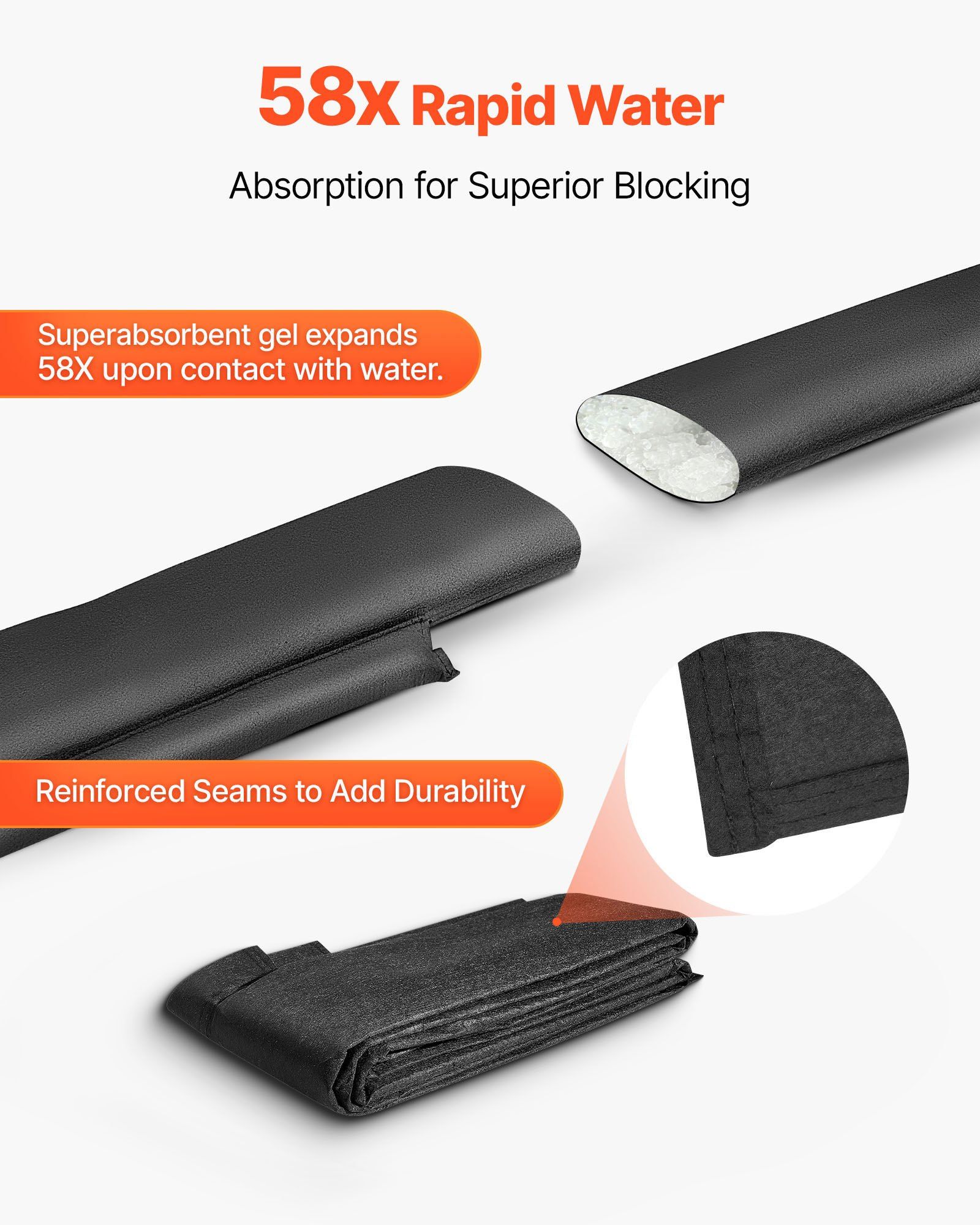 Flood Barrier, 8 Pack, 10 x 0. - Flood Barrier Bag 评论和价格