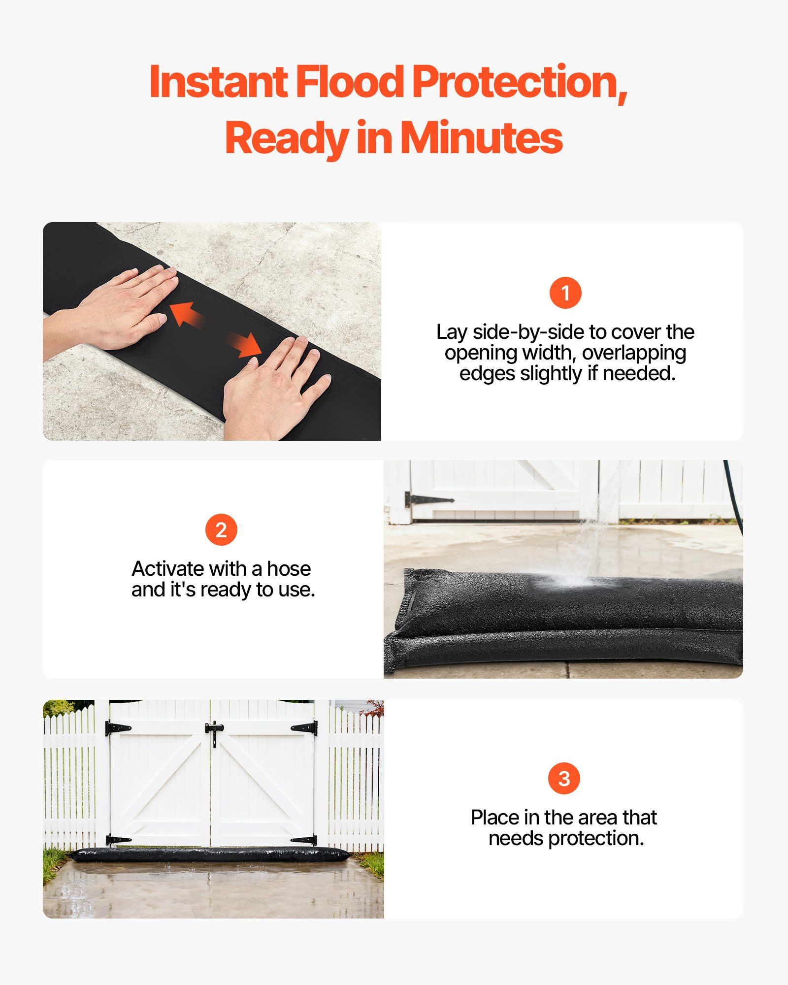 Flood Barrier, 8 Pack, 10 x 0. - Flood Barrier Bag 评论和价格