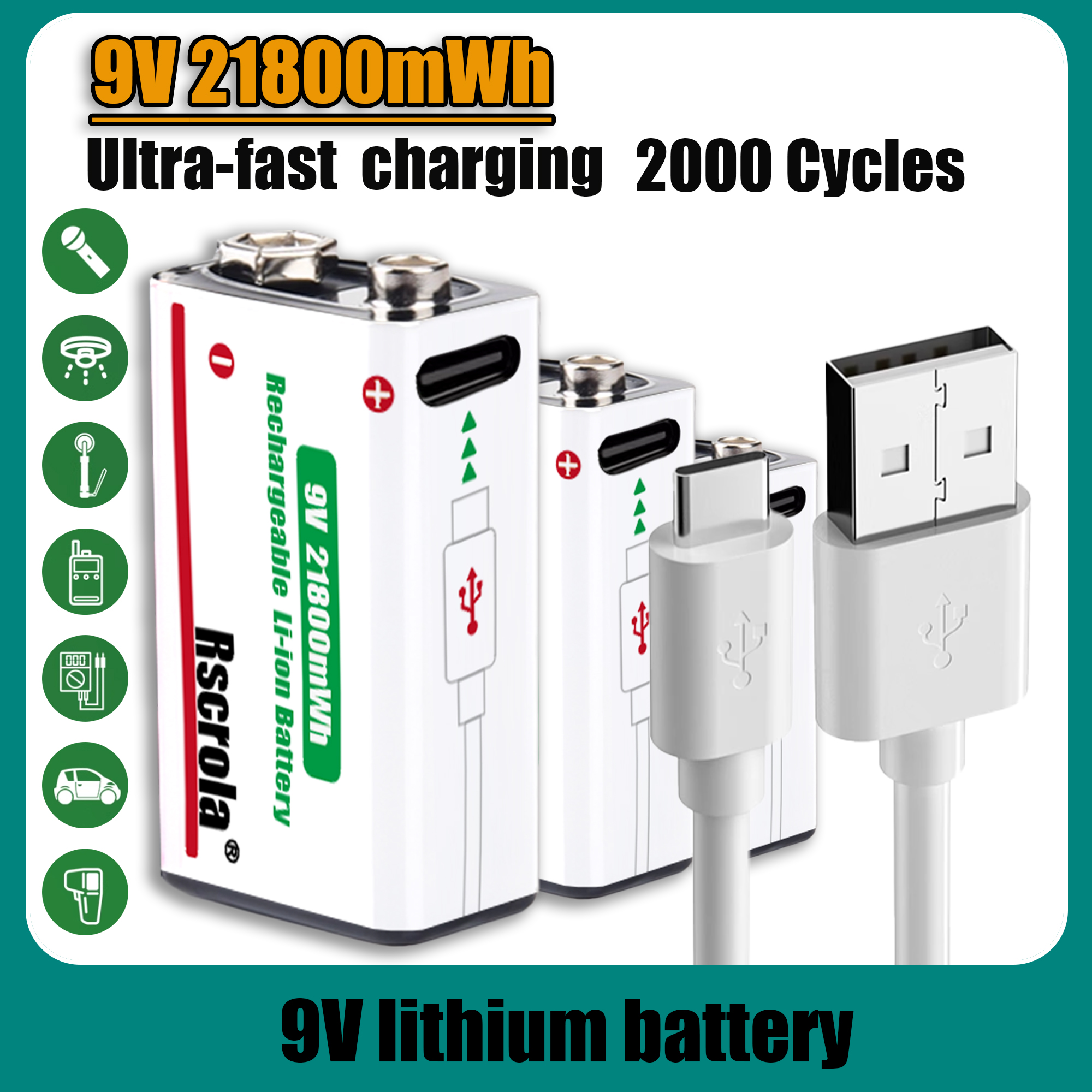 Long-Lasting 9V Lithium ion Re - Smoke Detector Interconnected 评论和价格