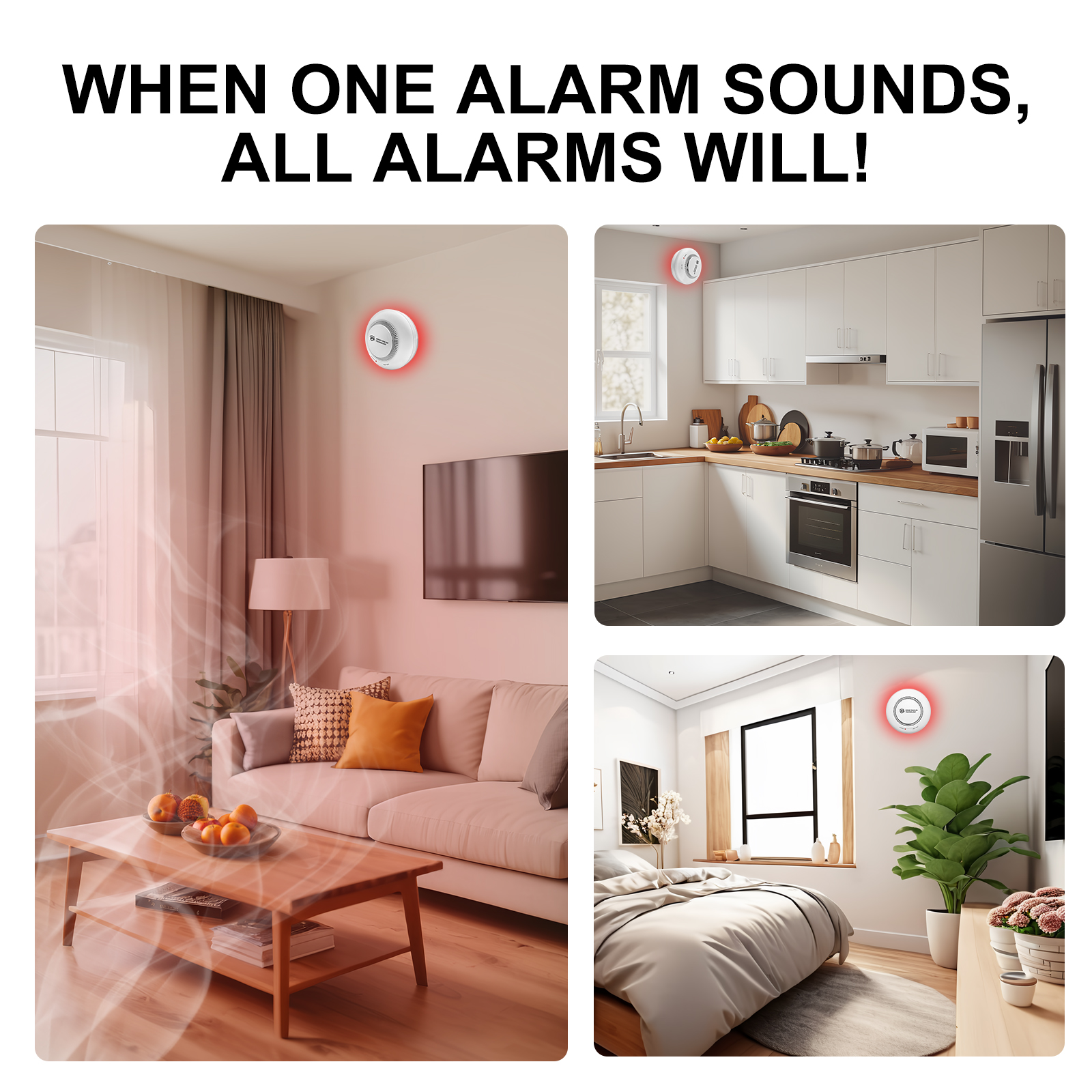 DFA Smoke Detector Fire Wirele - Smoke Detector Interconnected 评论和价格