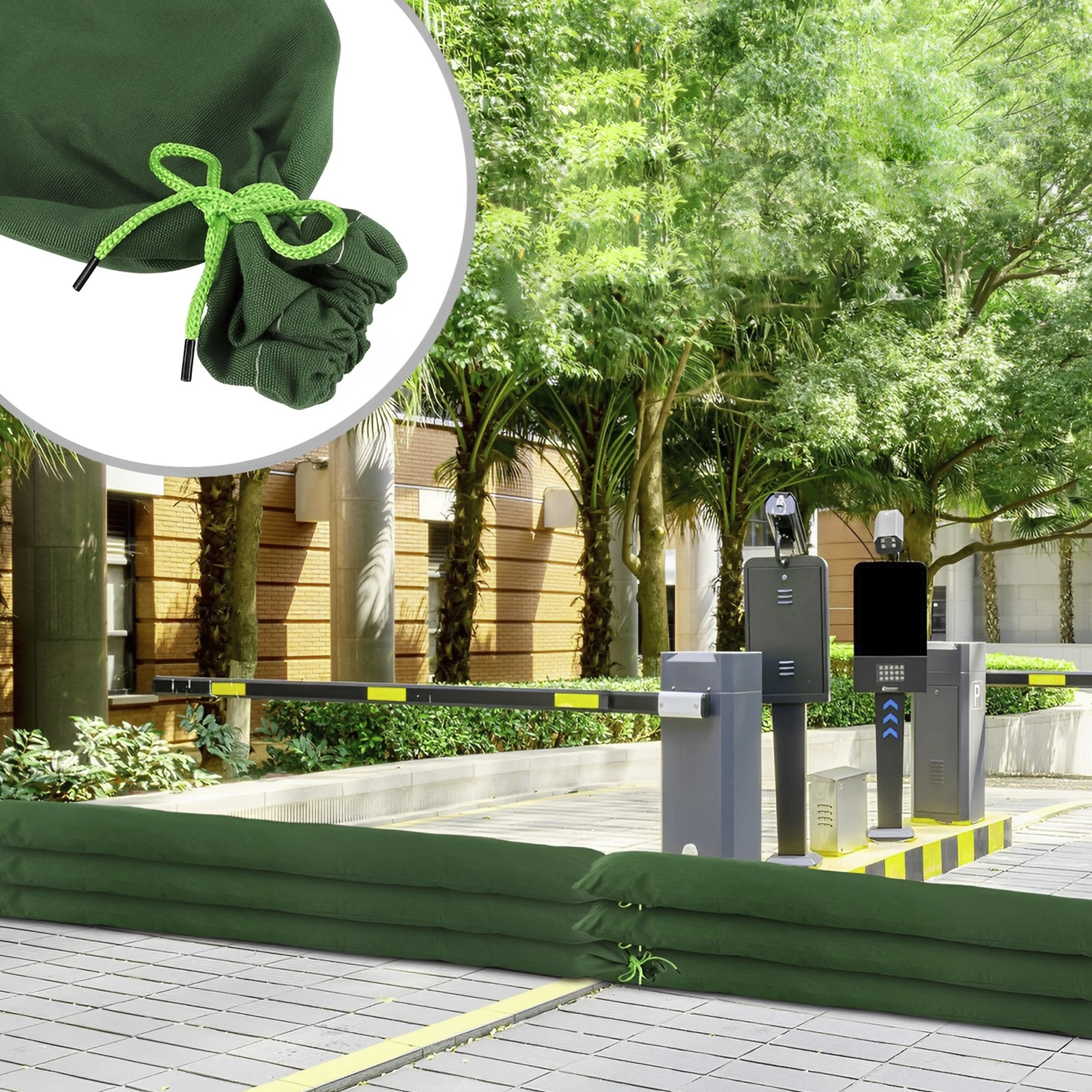 4Pcs Reusable Long Canvas Sand - Flood Barrier Bag 评论和价格