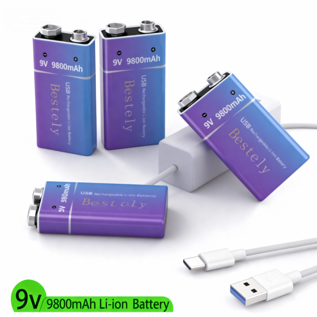 New 9V Rechargeable Li-ion Bat - Smoke Detector Interconnected 评论和价格