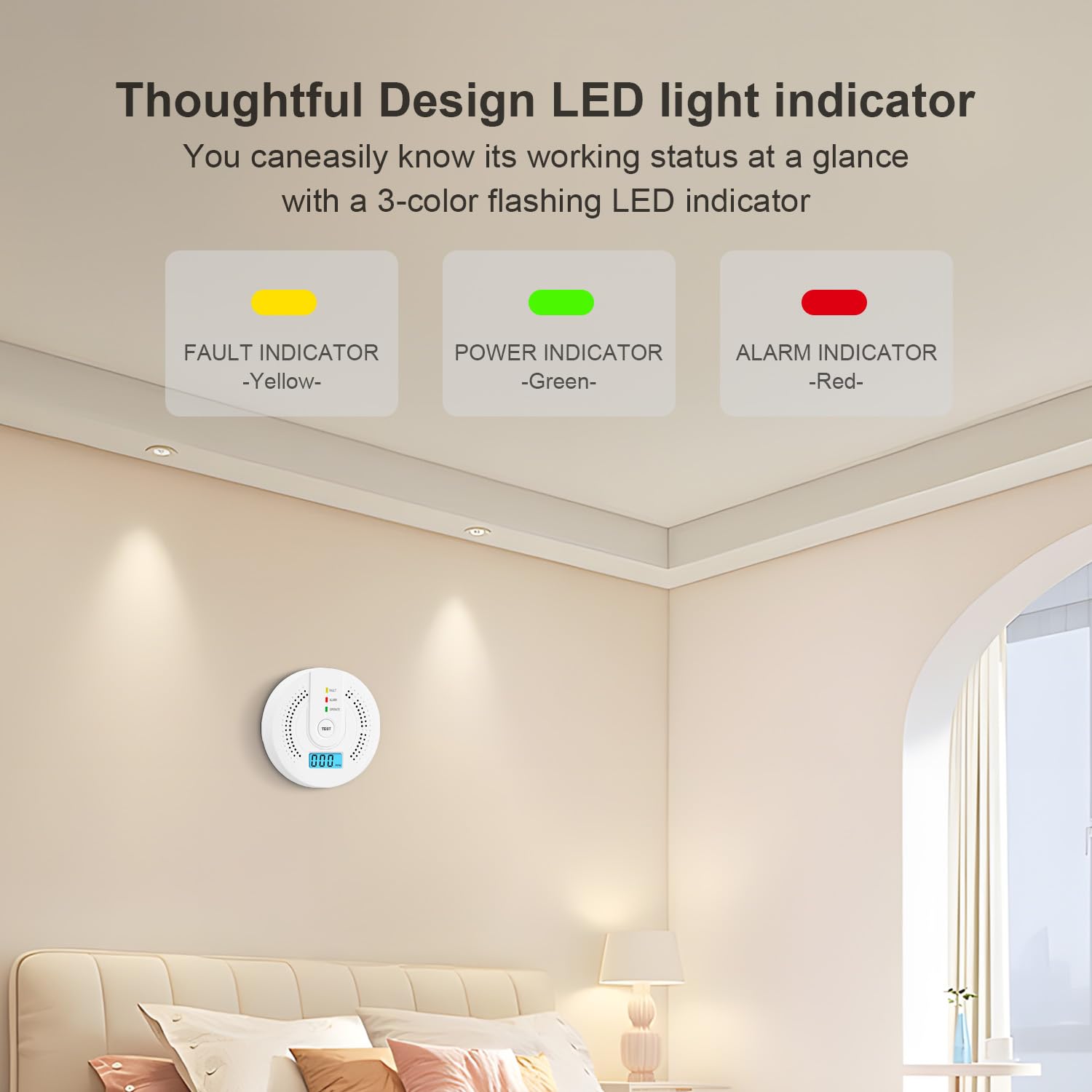 Carbon Monoxide Detector CO Ga - Smoke Detector Interconnected 评论和价格