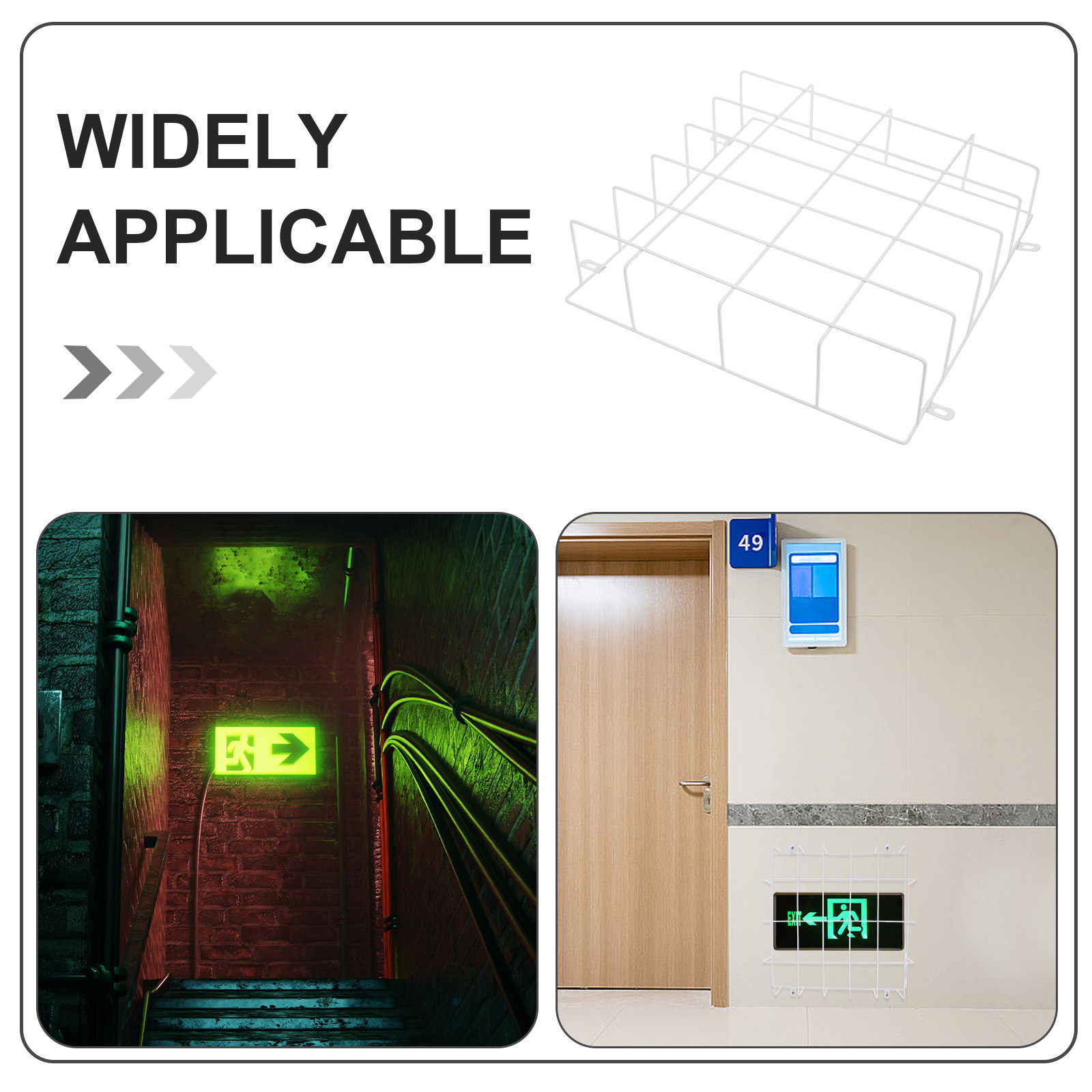 Emergency Light Protective Cag - Emergency Exit Sign 评论和价格