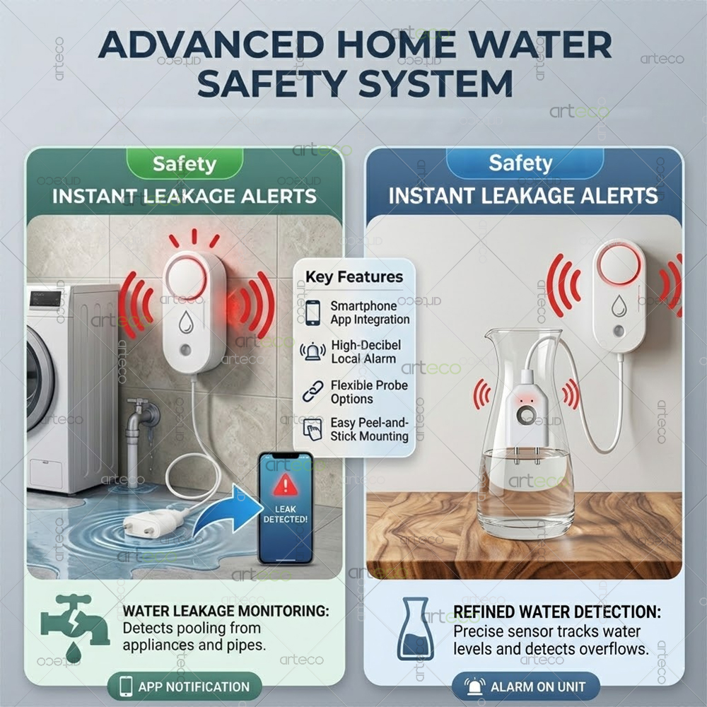 Zigbee Water Leak Detector Sma - Water Alarm Sensor 评论和价格