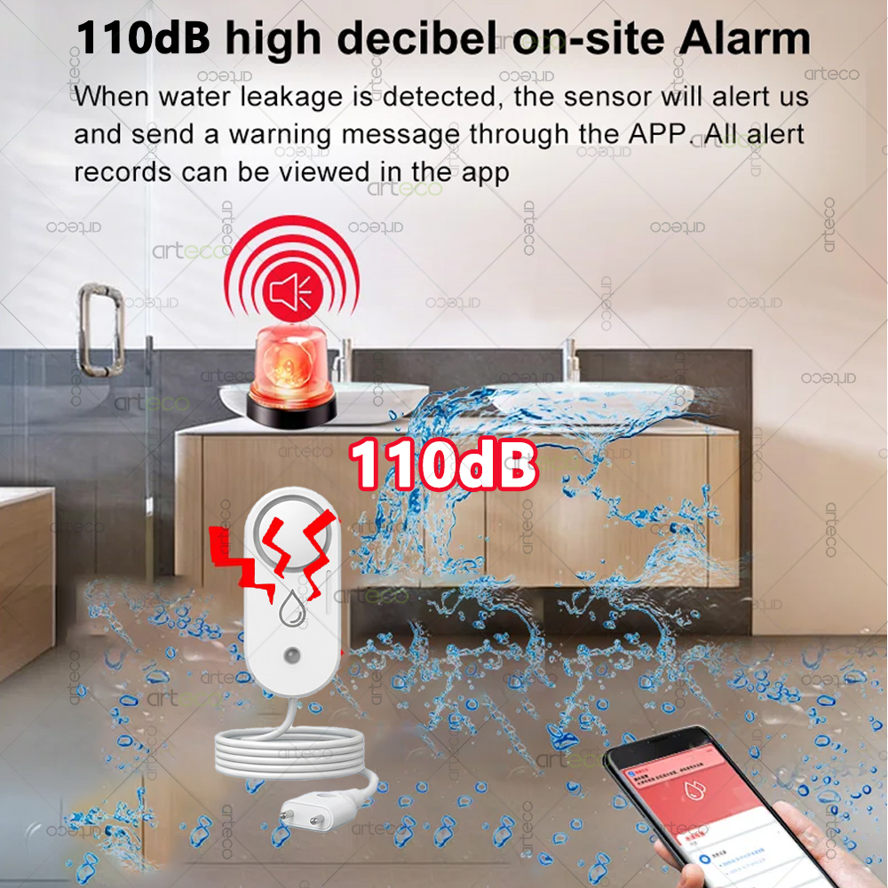 Zigbee Water Leakage Sensor Fl - Water Alarm Sensor 评论和价格