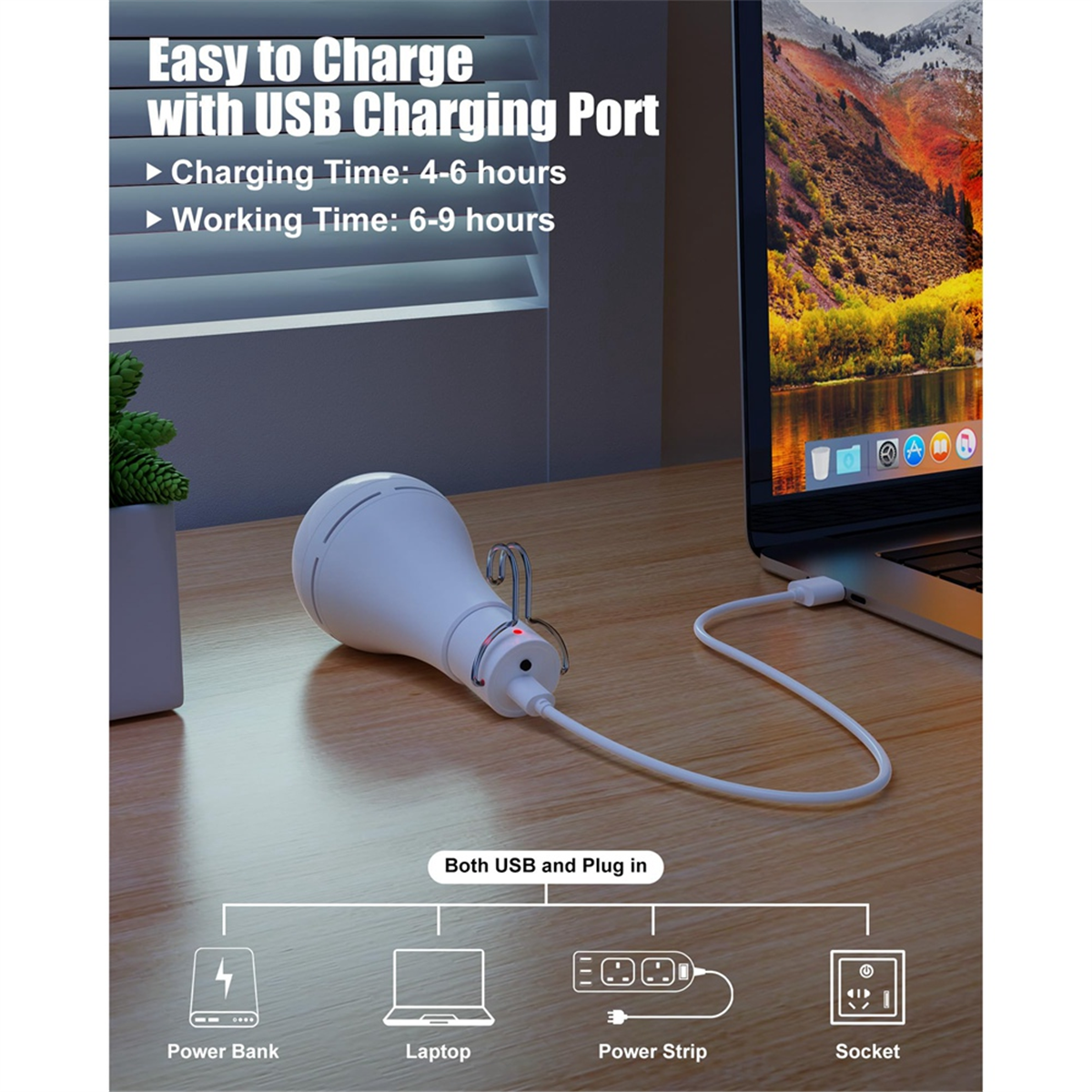 ONCE USB Rechargeable Light Bu - Power Outage Light 评论和价格