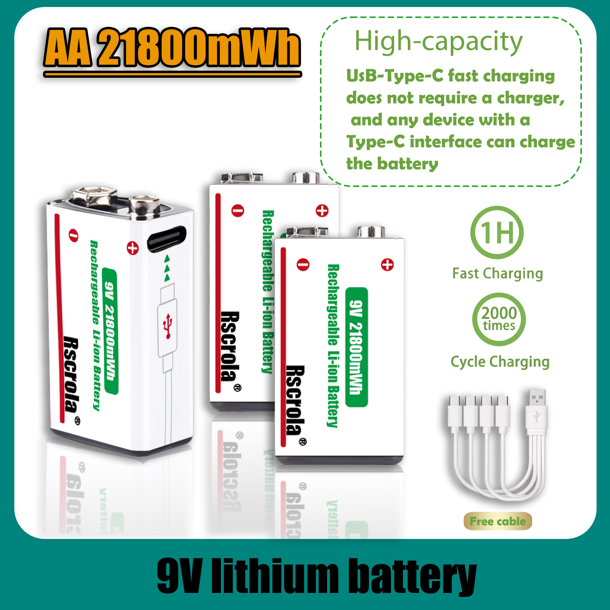 9V Lithium ion Rechargeable Ba - Smoke Detector Interconnected 评论和价格