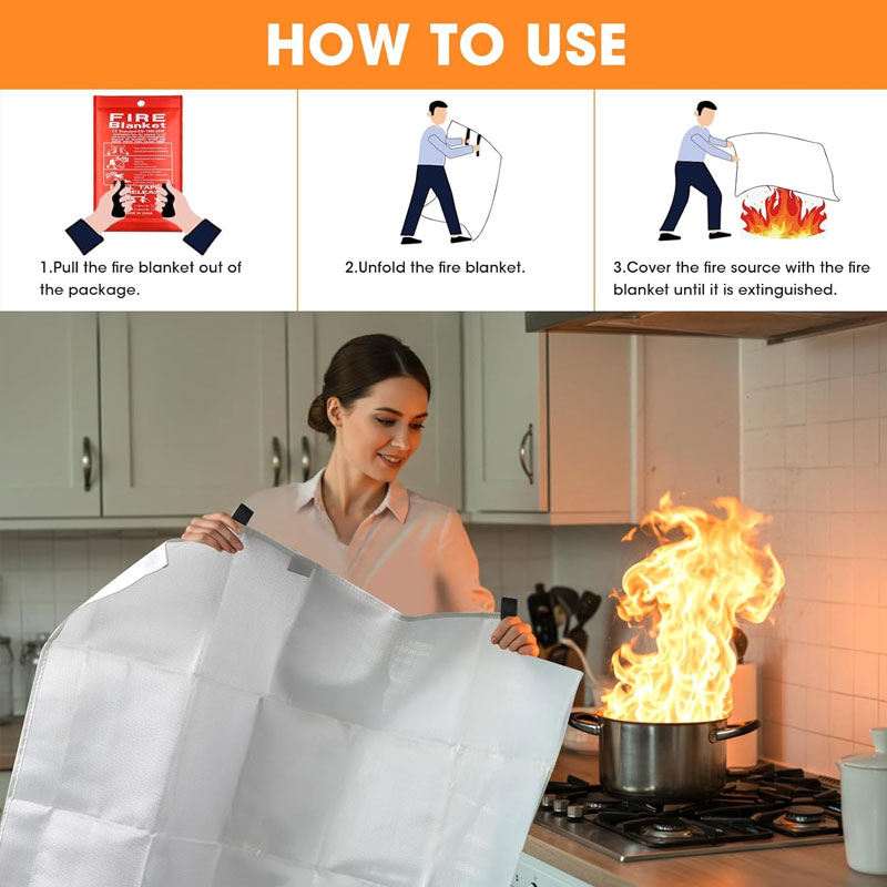 Fire Blanket 1/1.5m Fire Blank - Fire Blanket Kitchen 评论和价格