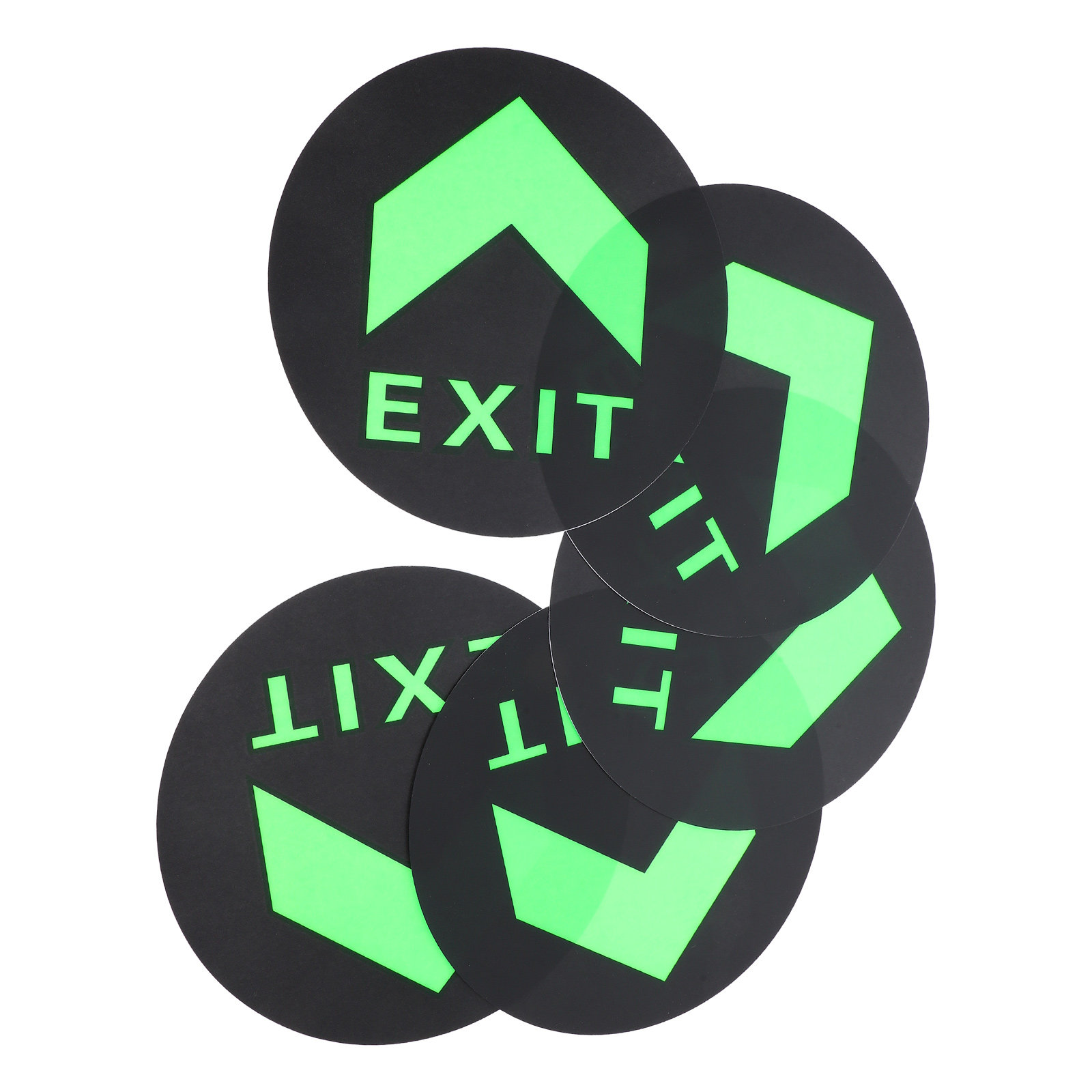 5Pcs Glow in Dark Exit Sign St - Emergency Exit Sign 评论和价格