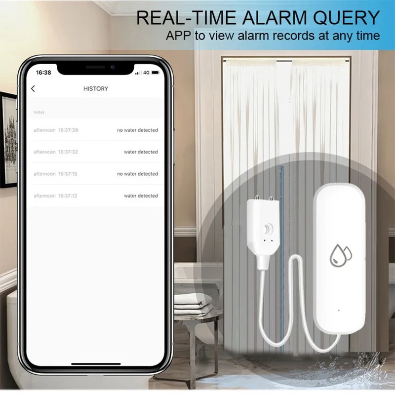 Smart Home Zigbee Water Leak D - Water Alarm Sensor 评论和价格