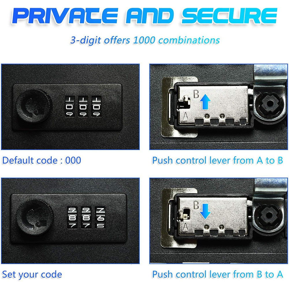 Professional 20 Key Hooks Comb - Lockbox Key Secure 评论和价格